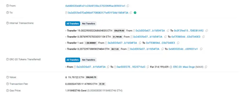 맥시 도지 고래 투자자 매수 내역